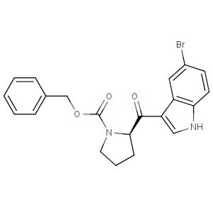 (R)-2-[(5-Bromo-1H-indol-3-yl)carbonyl]-1-pyrrolidinecarboxylic acid benzyl ester