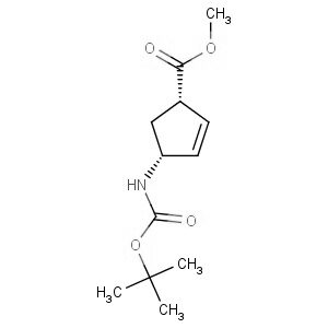 (1S,4R)-4-[[(1,1-Dimethylethoxy)carbonyl]amino]-2-cyclopentene-1-carboxylic acid methyl ester