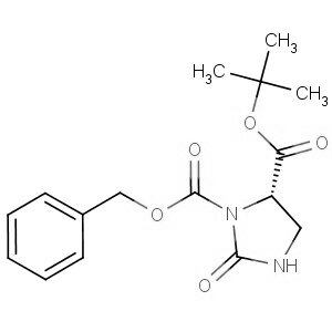 (5S)-2-Oxo-1,5-imidazolidinedicarboxylic acid 5-(1,1-dimethylethyl) 1-(phenylmethyl) ester