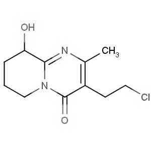 3-(2-Chloroethyl)-6,7,8,9-tetrahydro-9-hydroxy-2-methyl-4H-pyrido[1,2-a]pyrimidin-4-one