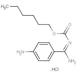 N-[(4-Aminophenyl)iminomethyl]carbamic acid hexyl ester hydrochloride