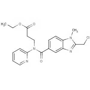 N-[[2-(Chloromethyl)-1-methyl-1H-benzimidazol-5-yl]carbonyl]-N-2-pyridinyl-beta-alanine ethyl ester