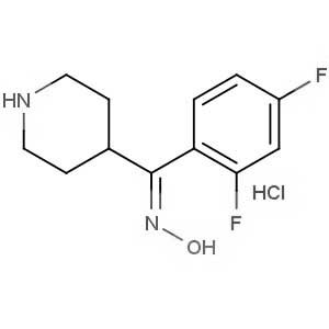 2,4-Difluorophenyl-(4-piperidinyl)methanone oxime hydrochloride