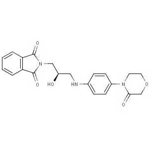 2-[(2R)-2-Hydroxy-3-[[4-(3-oxo-4-morpholinyl)phenyl]amino]propyl]-1H-isoindole-1,3(2H)-dione