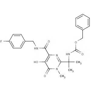 Benzyl [1-[4-[[(4-fluorobenzyl)amino]carbonyl]-5-hydroxy-1-methyl-6-oxo-1,6-dihydropyrimidin-2-yl]-1-methylethyl]carbamate